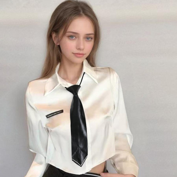 Εμφάνιση Φθινοπωρινής και Χειμερινής Μόδας Δερμάτινη Γραβάτα Faux Leather Κοντή Ζώνη Casual Lazy Χωρίς Κόμπους Ρυθμιζόμενη PUTIE