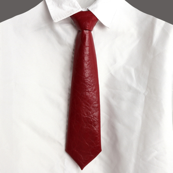 Εμφάνιση Φθινοπωρινής και Χειμερινής Μόδας Δερμάτινη Γραβάτα Faux Leather Κοντή Ζώνη Casual Lazy Χωρίς Κόμπους Ρυθμιζόμενη PUTIE