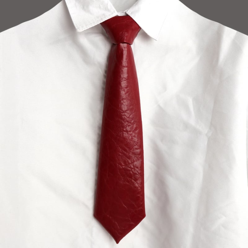 Rodyti rudens ir žiemos madą odinis dirbtinės odos kaklaraištis trumpas laisvalaikio diržas be mazgų reguliuojamas PUTIE