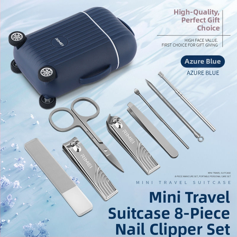 Комплект за нокторезачки JINDA Ri US, 8 броя, пълен комплект, нокторезачка, нокторезачка, ножица за уши, нокторезачка, шлифовъчна пила