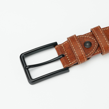 Népszerű élő közvetítésű, gyárilag lyukasztós gomblyukas csatos marhabőr öv, valódi bőr retró férfi és női öv, raktáron, nagykereskedelmi szállítással