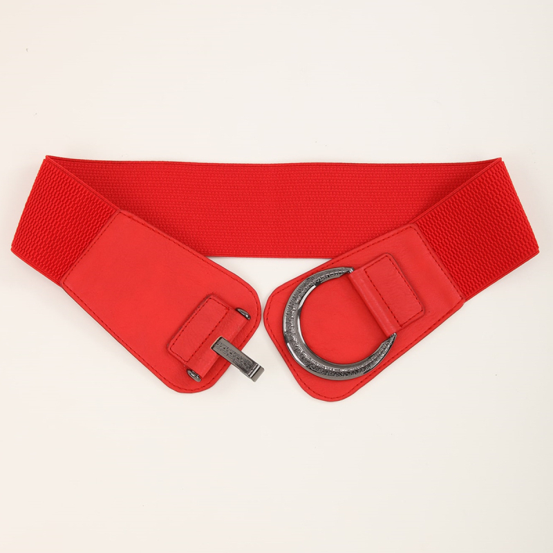 Tehase otsemüük Naiste konksuga elastne elastne turvavöö Hiphopi muusikafestivali vöö Ülerõivaste elastne lai vöö