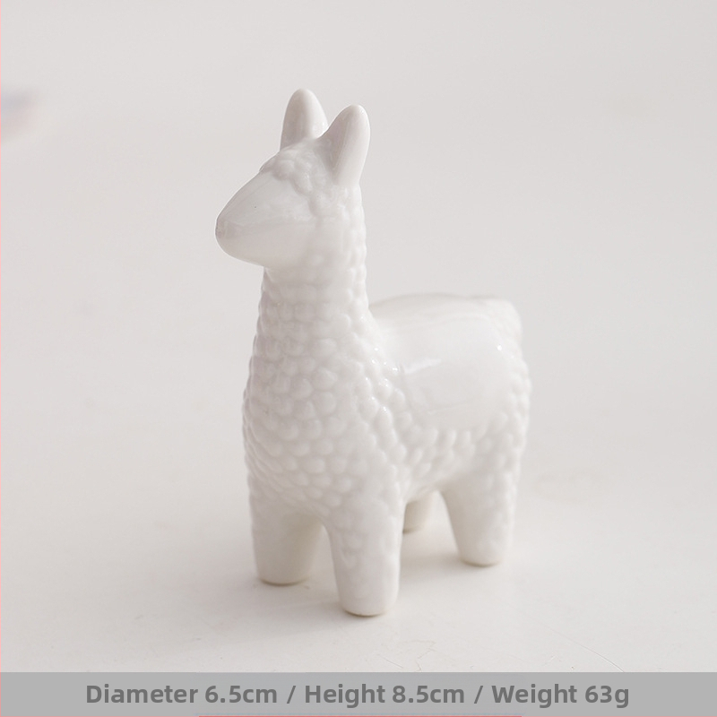 Ins Kaunistused Piiriülene Keraamiline Loominguline Elevandi Mini Jänese Sõrmus Kaelakee Ehete Riiul Loomaakna Väikesed Kaunistused