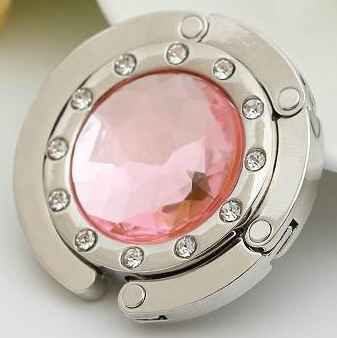 Φορητό και πρακτικό πτυσσόμενο σετ κρεμάστρας για τσάντες από κρύσταλλο, με μεταλλικό γάντζο για τσάντες και 12 τρυπάνια