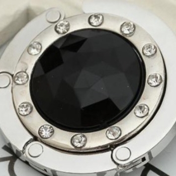 Φορητό και πρακτικό πτυσσόμενο σετ κρεμάστρας για τσάντες από κρύσταλλο, με μεταλλικό γάντζο για τσάντες και 12 τρυπάνια