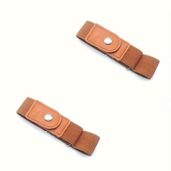 Új, kétoldalas, rugalmas öv, koreai divat, láthatatlan, lusta katonai kiképző öv