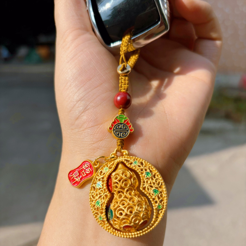 Szerencsés kulcstartó medál National Tide fejlett mobiltelefon-függő kulcstartó függő díszek ősi táska medál kreatív ajándék férfiaknak és nőknek