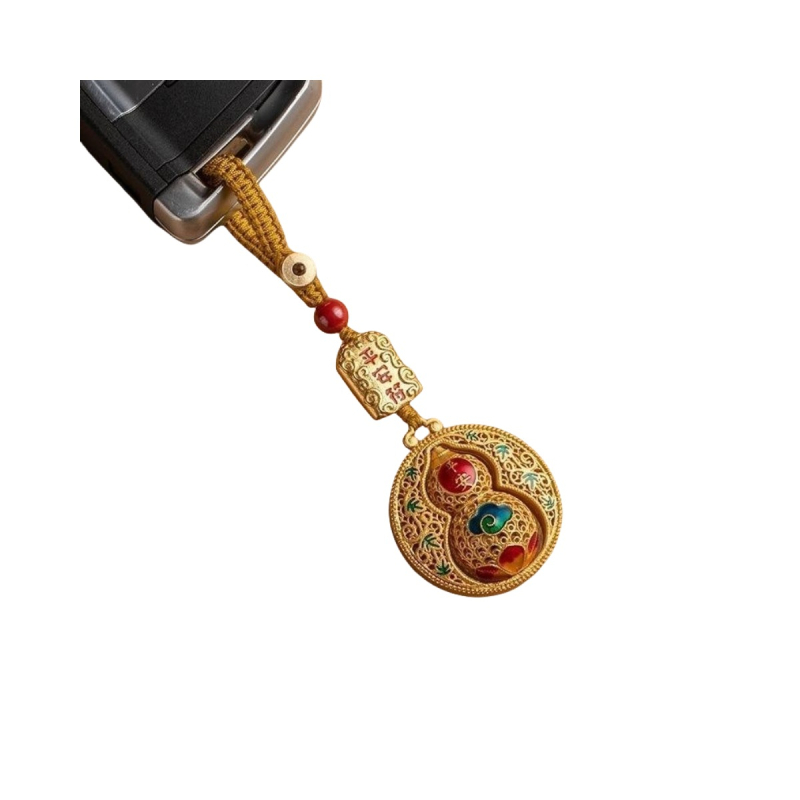 Szerencsés kulcstartó medál National Tide fejlett mobiltelefon-függő kulcstartó függő díszek ősi táska medál kreatív ajándék férfiaknak és nőknek