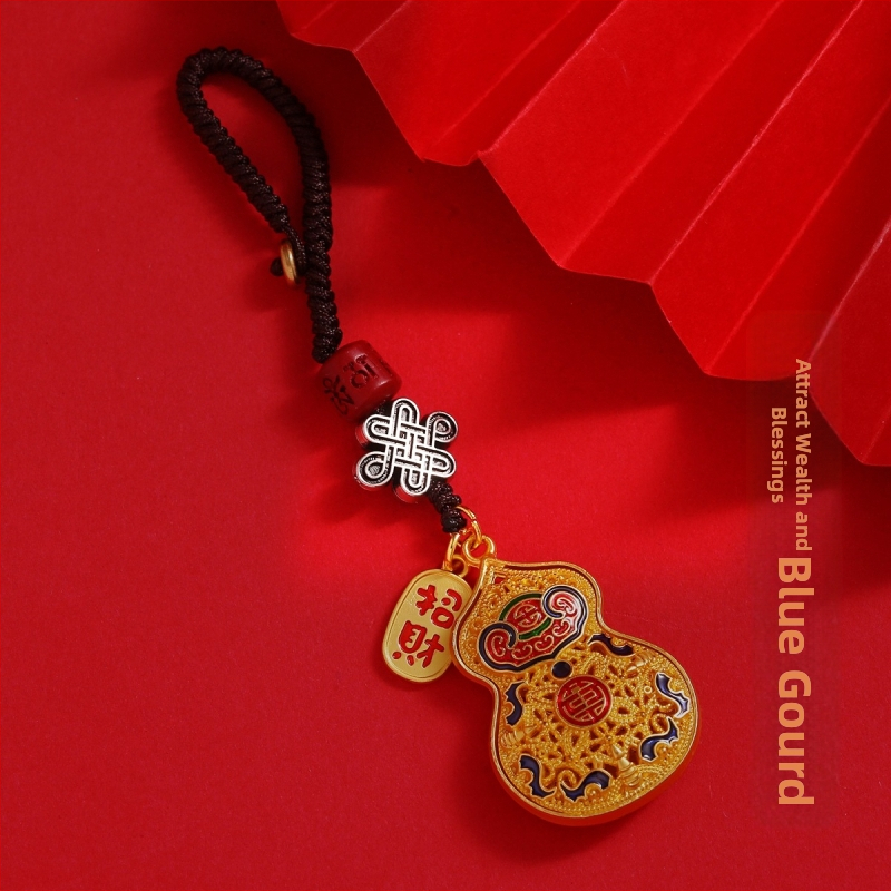 Szerencsés kulcstartó medál National Tide fejlett mobiltelefon-függő kulcstartó függő díszek ősi táska medál kreatív ajándék férfiaknak és nőknek