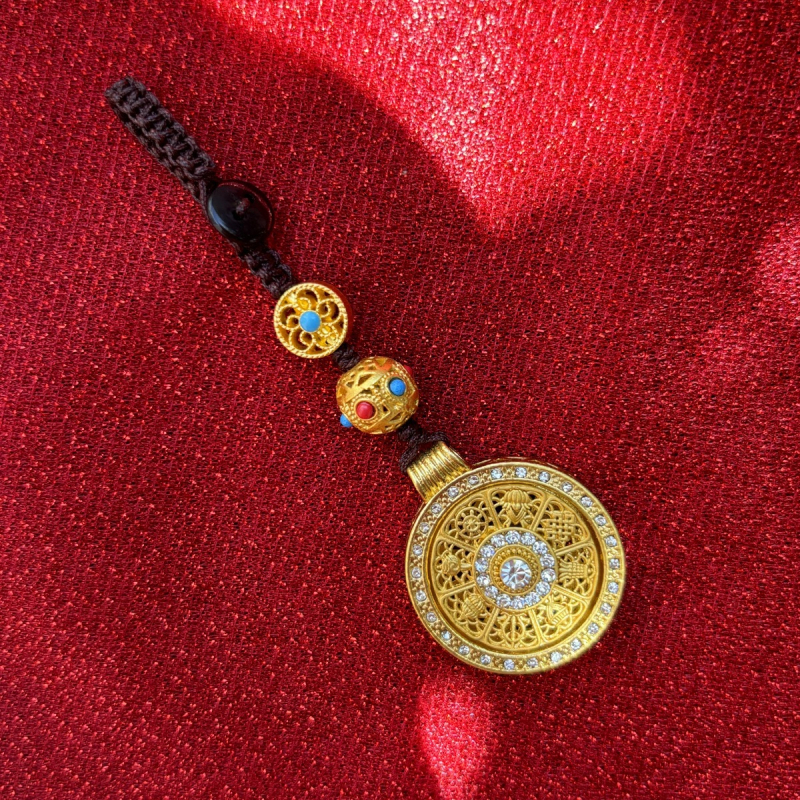 Szerencsés kulcstartó medál National Tide fejlett mobiltelefon-függő kulcstartó függő díszek ősi táska medál kreatív ajándék férfiaknak és nőknek