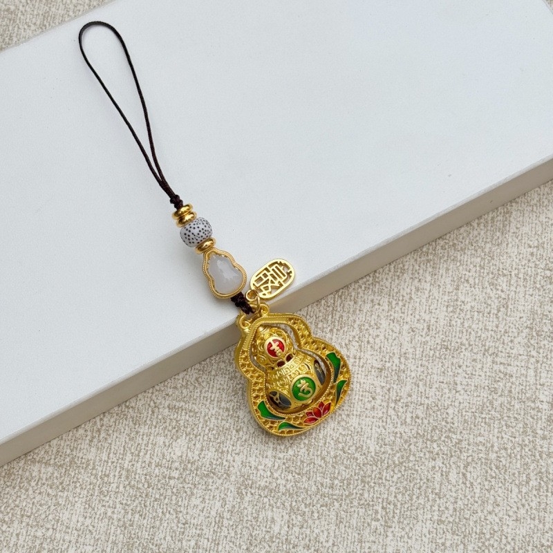 Szerencsés kulcstartó medál National Tide fejlett mobiltelefon-függő kulcstartó függő díszek ősi táska medál kreatív ajándék férfiaknak és nőknek