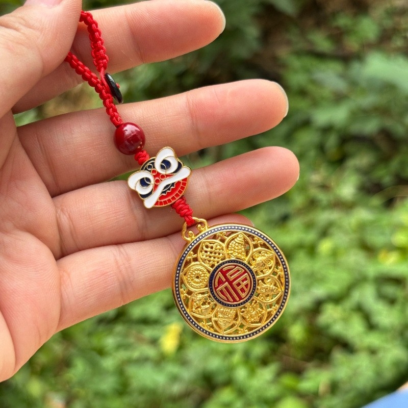 Szerencsés kulcstartó medál National Tide fejlett mobiltelefon-függő kulcstartó függő díszek ősi táska medál kreatív ajándék férfiaknak és nőknek