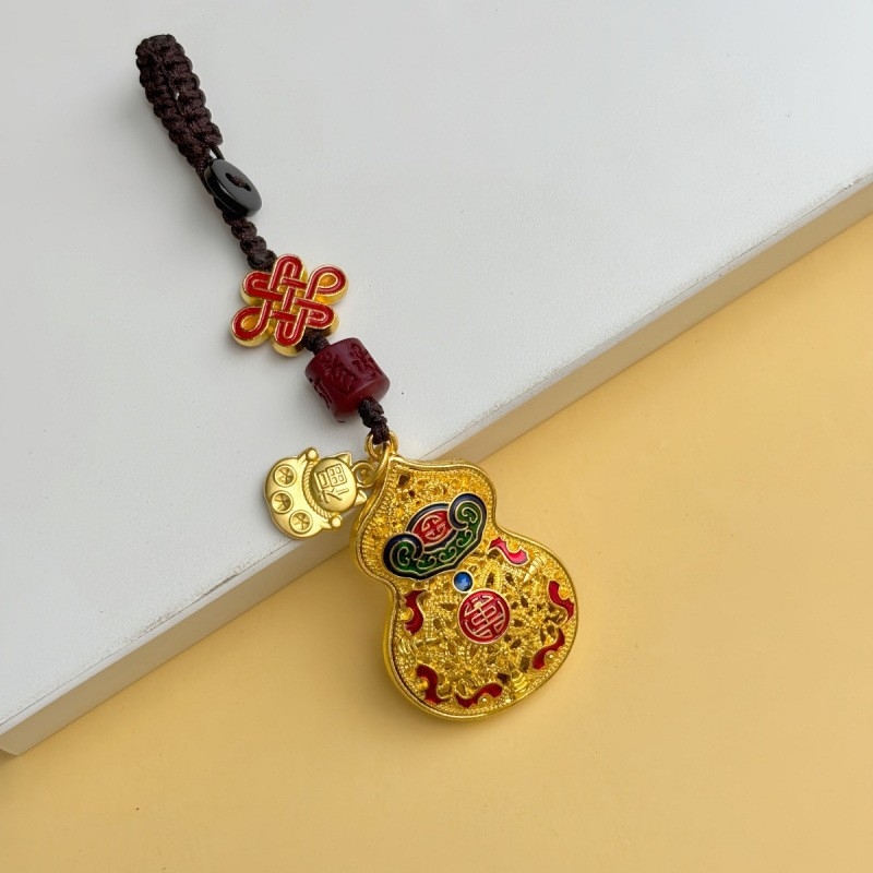 Szerencsés kulcstartó medál National Tide fejlett mobiltelefon-függő kulcstartó függő díszek ősi táska medál kreatív ajándék férfiaknak és nőknek