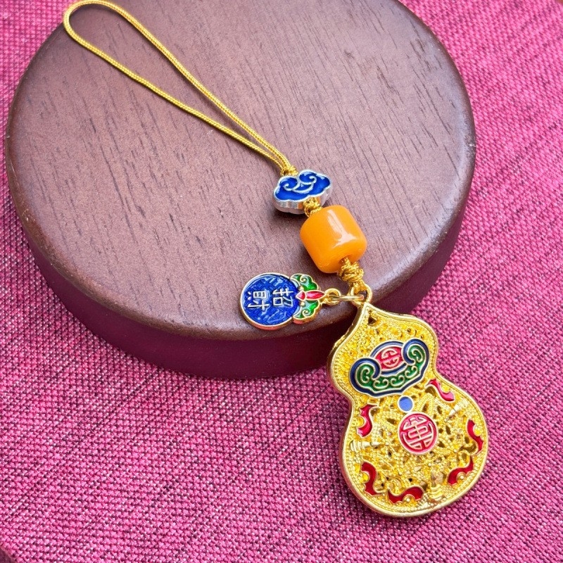 Szerencsés kulcstartó medál National Tide fejlett mobiltelefon-függő kulcstartó függő díszek ősi táska medál kreatív ajándék férfiaknak és nőknek