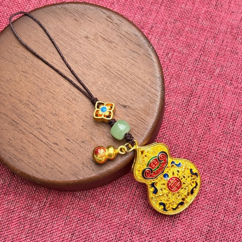 Szerencsés kulcstartó medál National Tide fejlett mobiltelefon-függő kulcstartó függő díszek ősi táska medál kreatív ajándék férfiaknak és nőknek