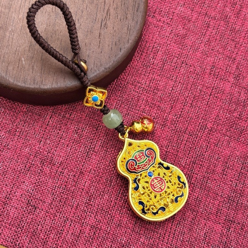 Szerencsés kulcstartó medál National Tide fejlett mobiltelefon-függő kulcstartó függő díszek ősi táska medál kreatív ajándék férfiaknak és nőknek