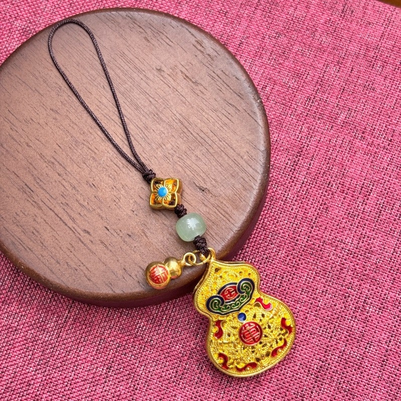 Szerencsés kulcstartó medál National Tide fejlett mobiltelefon-függő kulcstartó függő díszek ősi táska medál kreatív ajándék férfiaknak és nőknek