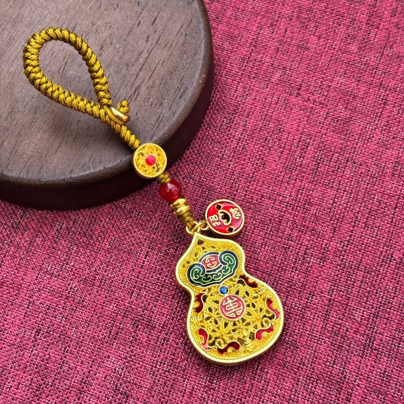 Szerencsés kulcstartó medál National Tide fejlett mobiltelefon-függő kulcstartó függő díszek ősi táska medál kreatív ajándék férfiaknak és nőknek