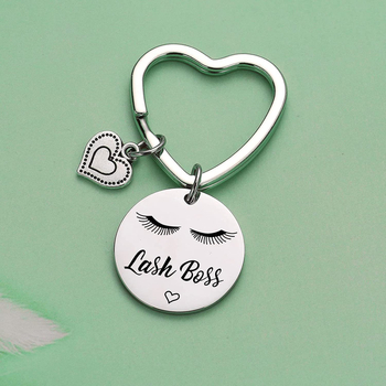 Μπρελόκ βλεφαρίδων από ανοξείδωτο ατσάλι Amazon για κορίτσια με χονδρική τσάντα πλάτης