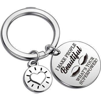 Μπρελόκ βλεφαρίδων από ανοξείδωτο ατσάλι Amazon για κορίτσια με χονδρική τσάντα πλάτης