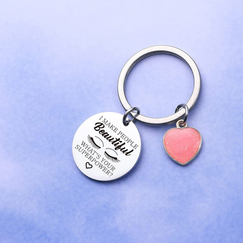 Μπρελόκ βλεφαρίδων από ανοξείδωτο ατσάλι Amazon για κορίτσια με χονδρική τσάντα πλάτης