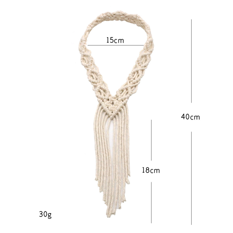 Határokon átnyúló új, bohém stílusú, kézzel szőtt, pamutkötélből készült hajpánt, skandináv esküvői fejdísz, Amazon-forrás