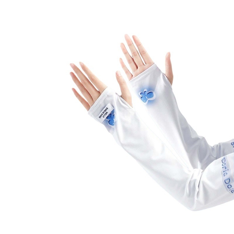 Suvised päikesekaitsega jäävarrukad, naiste armsad lahtised varrukad, UV-kaitsega päikesevarjuga käekaitsed, õhukesed hingavad jääsiidist varrukad