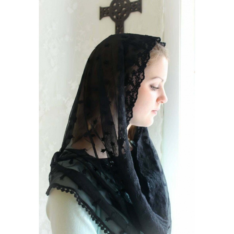 Különféle retro női csipkefátyol esküvői menyasszonyi fejkendő fekete-fehér kendő hidzsáb európai és amerikai külkereskedelmi nagykereskedelem