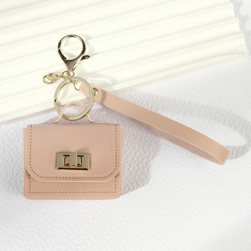 Mini táska kulcstartó PU bőr kézitáska érme pénztárca kiegészítők medál mobiltelefon táska ékszer függő ajándék