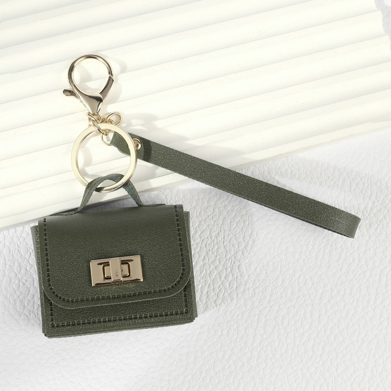 Mini táska kulcstartó PU bőr kézitáska érme pénztárca kiegészítők medál mobiltelefon táska ékszer függő ajándék