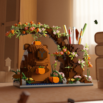 Трансграничен капибара бала микрочастици креативен държач за химикалки сглобени строителни блокове подаръчни орнаменти за Свети Валентин на едро