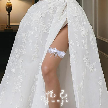 Yueji Yjt01 Външнотърговски европейски и американски булчински жартиери чорапи за жени еластични секси дантелени пръстени за крака презрамки за крака аксесоари