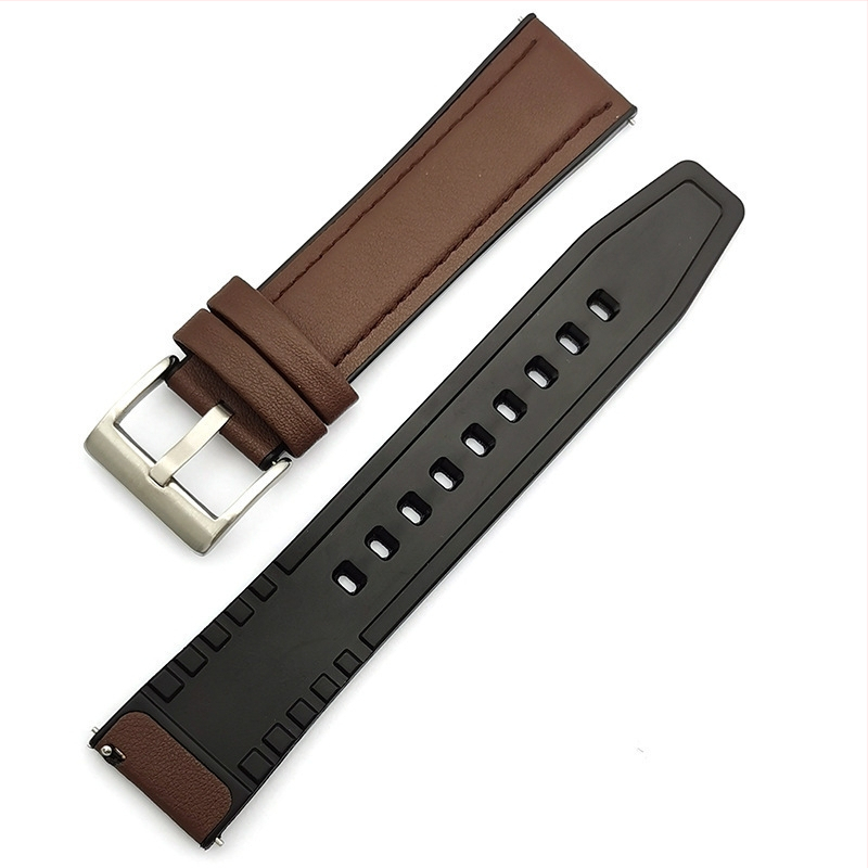 Alkalmas Huawei óraszíjhoz, bőr talppal, szögletes olajos szélű farokkal, barackszínű olajos szélű farokkal, GT5 okosóraszíjhoz