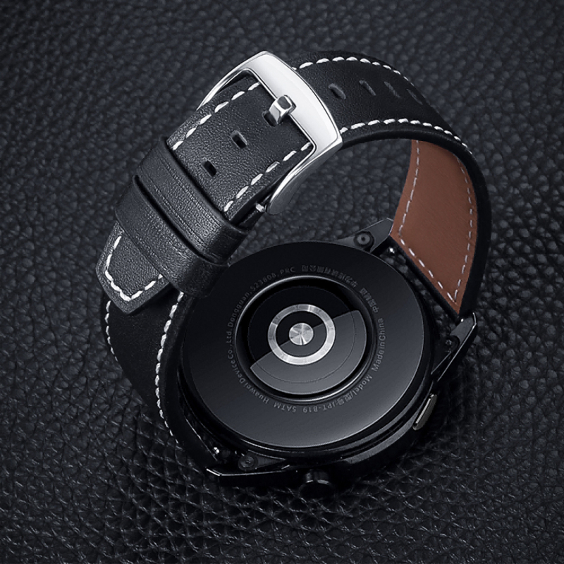 Alkalmas Huawei óraszíjhoz, bőr talppal, szögletes olajos szélű farokkal, barackszínű olajos szélű farokkal, GT5 okosóraszíjhoz
