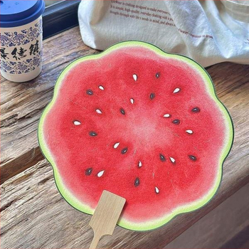 Δροσερό δώρο για φίλες, στηρίγματα θαυμαστών ομάδας, ανεμιστήρας εκρήξεων, ζεστός καλοκαιρινός ανεμιστήρας καρπουζιού, ζωγραφισμένος στο χέρι, γλυκός