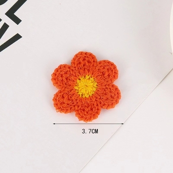 Szuper aranyos, kézzel szőtt hatszirmú virágos ruházati kiegészítők, cipők és sapkák, táskák, barkács dekoráció, nagykereskedelem, koreai változata