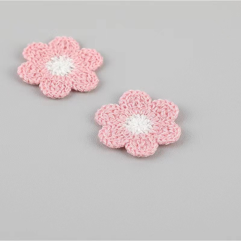 Szuper aranyos, kézzel szőtt hatszirmú virágos ruházati kiegészítők, cipők és sapkák, táskák, barkács dekoráció, nagykereskedelem, koreai változata