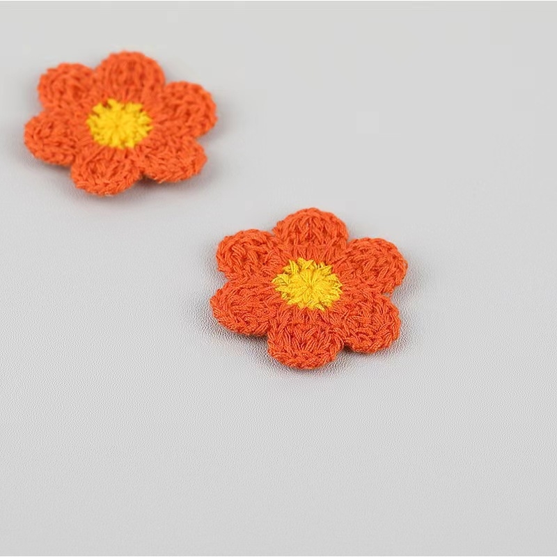 Szuper aranyos, kézzel szőtt hatszirmú virágos ruházati kiegészítők, cipők és sapkák, táskák, barkács dekoráció, nagykereskedelem, koreai változata