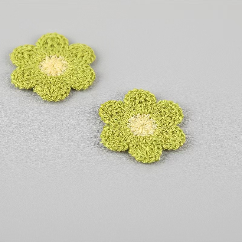 Szuper aranyos, kézzel szőtt hatszirmú virágos ruházati kiegészítők, cipők és sapkák, táskák, barkács dekoráció, nagykereskedelem, koreai változata