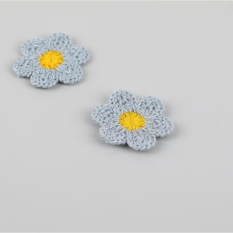 Szuper aranyos, kézzel szőtt hatszirmú virágos ruházati kiegészítők, cipők és sapkák, táskák, barkács dekoráció, nagykereskedelem, koreai változata