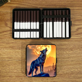 Határokon átnyúló durva retro felhajtható cigarettatartó, könnyen hordozható, kreatív minta, határokon átnyúló forrásból származó cigarettatartó-támogatás, nagykereskedelem