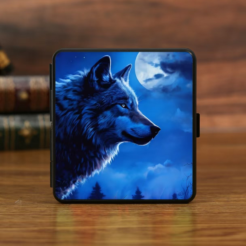 Határokon átnyúló durva retro felhajtható cigarettatartó, könnyen hordozható, kreatív minta, határokon átnyúló forrásból származó cigarettatartó-támogatás, nagykereskedelem