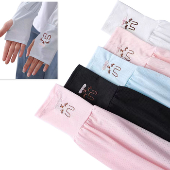 Jääsiidist päikesekaitsekreemi varrukad naistele, suvised õhukesed ja hingavad autosõidu varrukad, käsivarrukad, UV-vastased jänese jääkaitsed