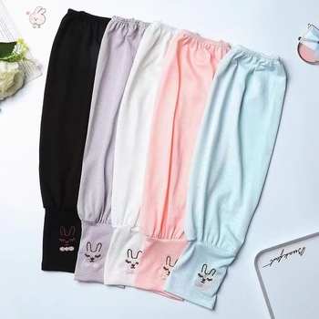 Jääsiidist päikesekaitsekreemi varrukad naistele, suvised õhukesed ja hingavad autosõidu varrukad, käsivarrukad, UV-vastased jänese jääkaitsed