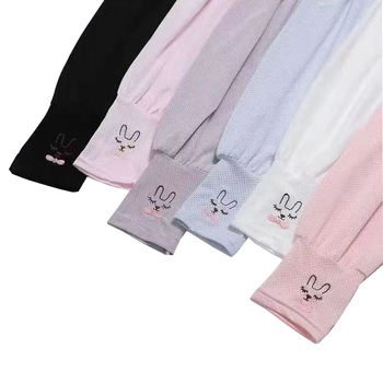 Jääsiidist päikesekaitsekreemi varrukad naistele, suvised õhukesed ja hingavad autosõidu varrukad, käsivarrukad, UV-vastased jänese jääkaitsed