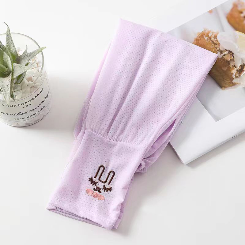 Moteriškos vasarinės plonos, laisvos, kvėpuojančios, vairavimo stiliaus rankovės, rankų rankovės, apsaugančios nuo UV spindulių, triušio formos ledo rankovės