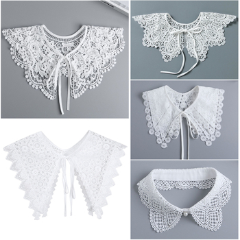 Hanfu Cloud Shoulder Shawl Lace Waistel Collar All-match Hollow Collar Girl\'s Accessories Small Shawl Small Standing Collar