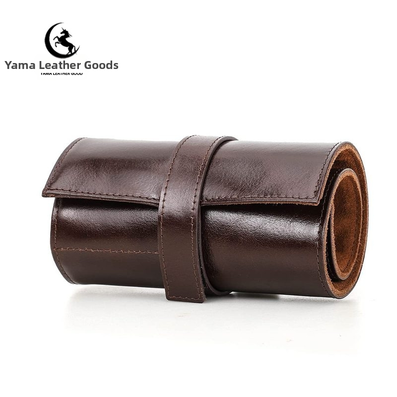 Europietiškos ir amerikietiškos karvės odos langinės, 7 dalių laikrodžių laikymo dėžutė, retro stiliaus, patogi, dulkėms atspari, įbrėžimams atspari odinė laikrodžių dėžutė.