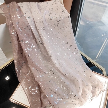 „Star Dinner/068“ patogi medvilnės ir lino pojūčio rudens/žiemos mados purslų dažymas karšto spausdinimo spalvas blokuojantis kavos šalikas moterims