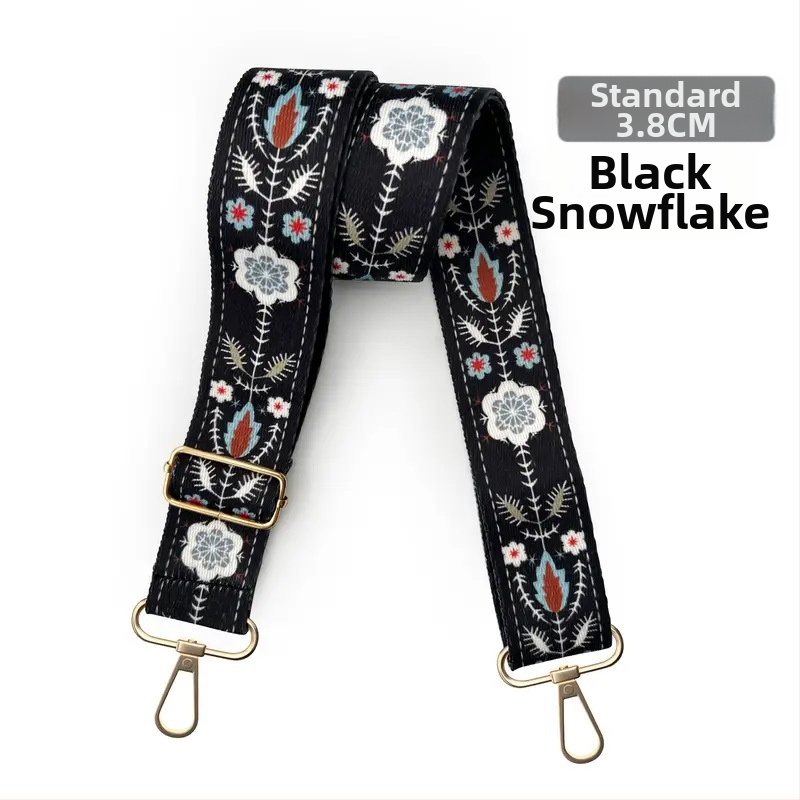 Rankinė per petį su itin plačiais aksesuarais, spalvinga rankinė, storas dirželis, ilgas pakaitinis dirželis, reguliuojamas universalus krepšys per petį